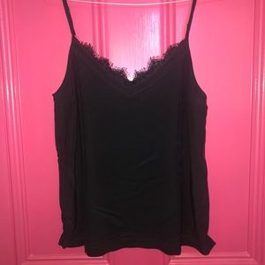 Abercrombie and Fitch Black Lace Trim Cami